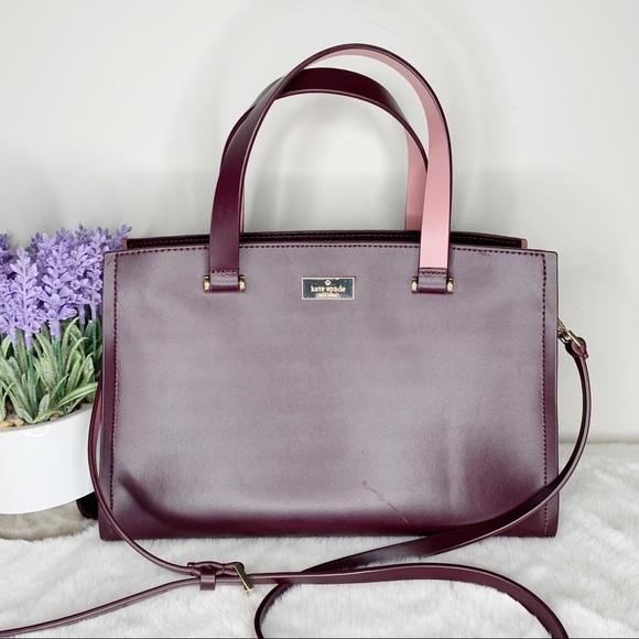 kate spade Handbags - Kate Spade Plum Kyra Arbour Hill Leather Satchel